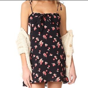 NWT For Love & Lemons - Cherry Twist Tank Mini Dress